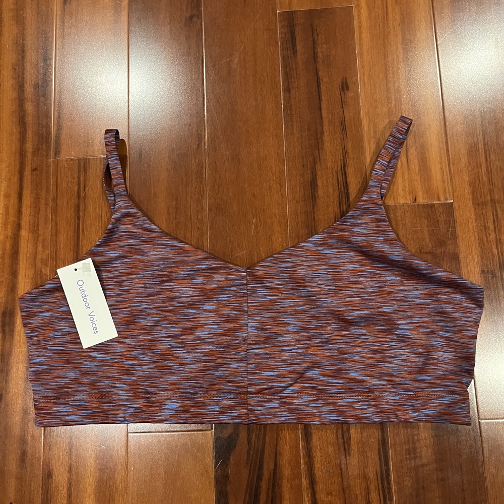 Outdoor Voices Sports Bra Bralette Heatwave Marled Athletic New NWT Plus XXXL 3X